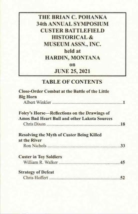 Item #15602 34th Annual Symposium Custer Battlefield Historical & Museum Association, June 25,...